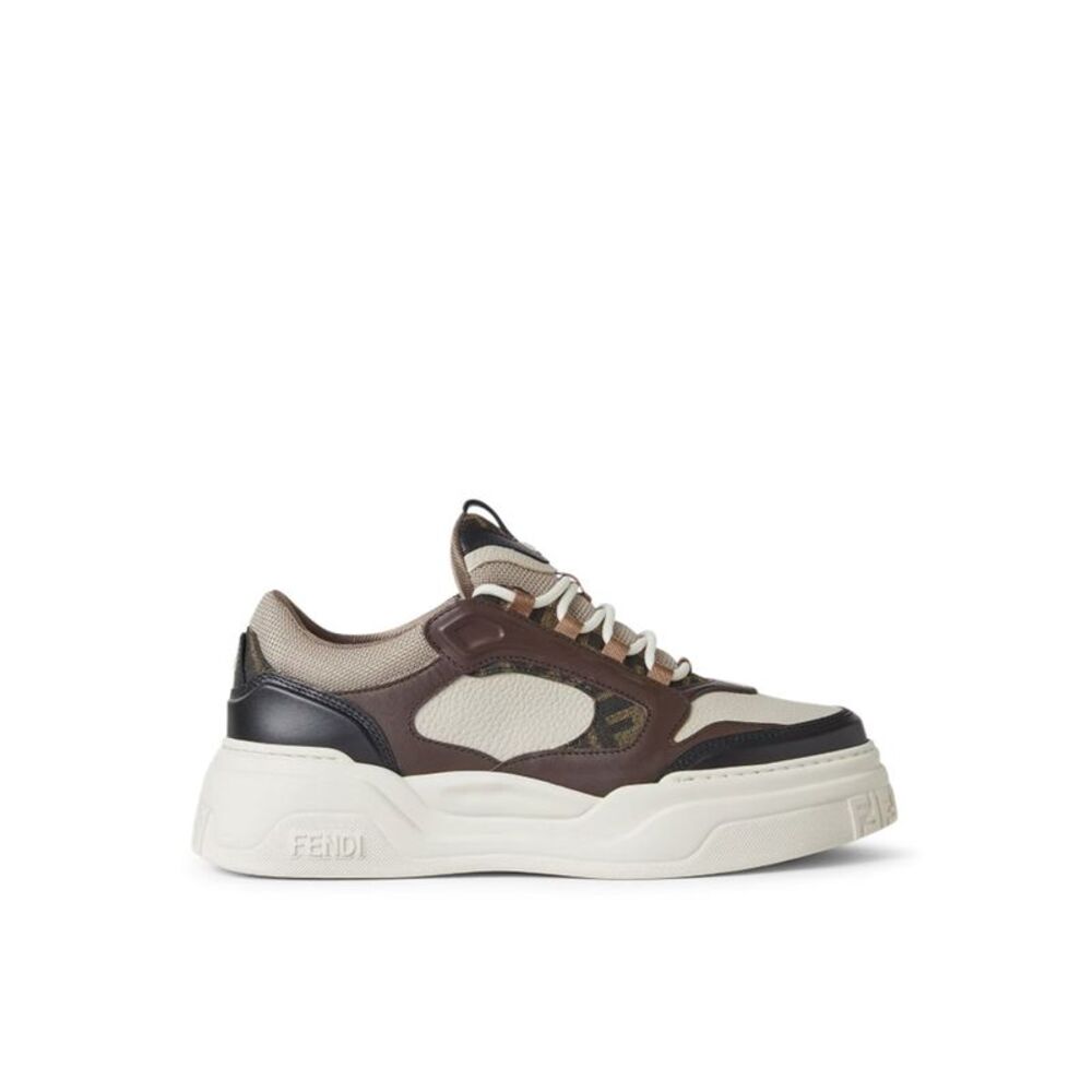 Fendi Men Fendi Force Leather Sneakers